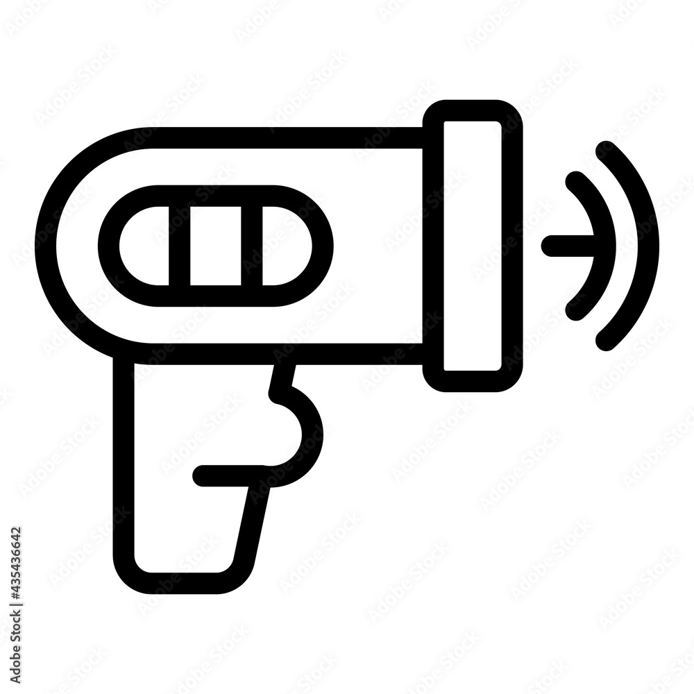 Poster laser distance meter icon. outline laser distance meter vector icon for web design isolated on white