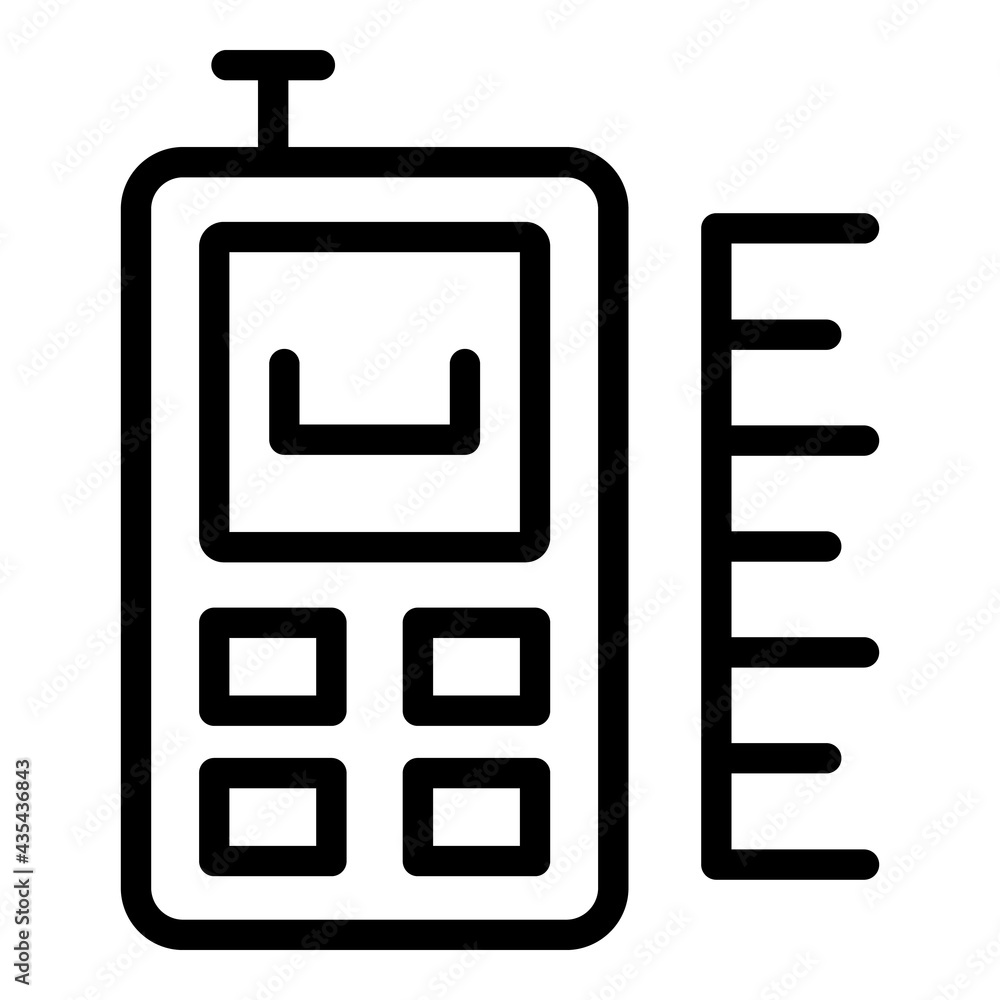 Poster laser meter tool icon. outline laser meter tool vector icon for web design isolated on white backgro
