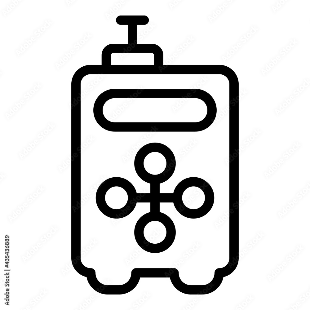 Poster digital laser meter icon. outline digital laser meter vector icon for web design isolated on white b