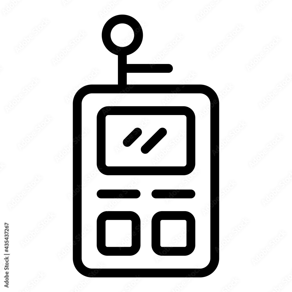 Poster laser tape meter icon. outline laser tape meter vector icon for web design isolated on white backgro