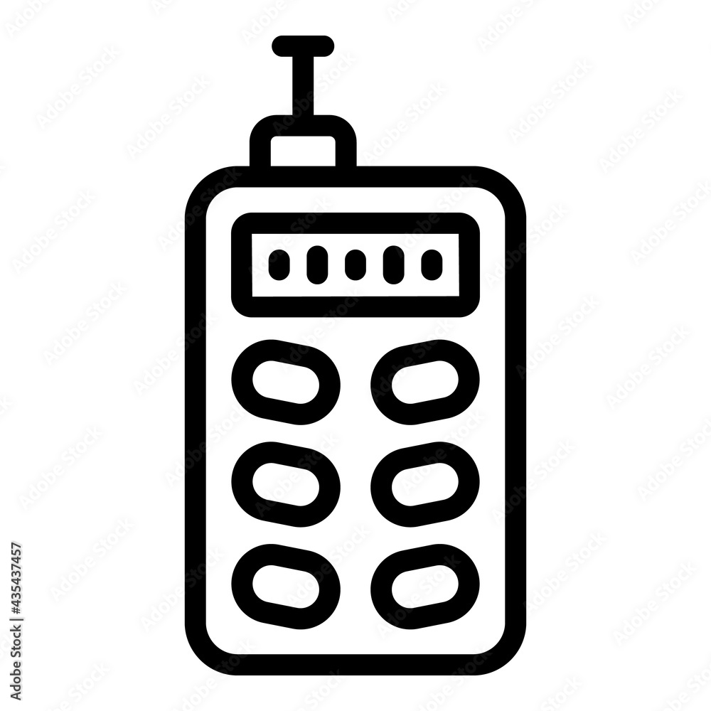 Poster survey laser meter icon. outline survey laser meter vector icon for web design isolated on white bac