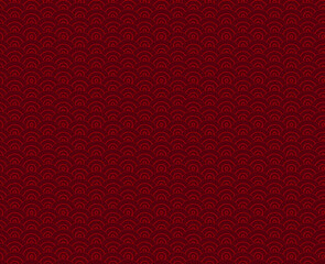 Vector seamless pattern, red colorful background template, vintage ornament template, dark red color.
