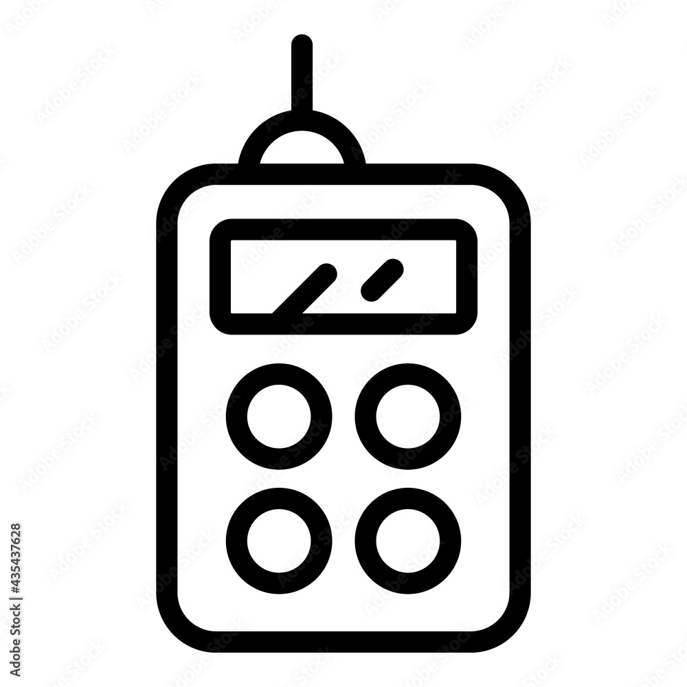 Poster laser meter instrument icon. outline laser meter instrument vector icon for web design isolated on w