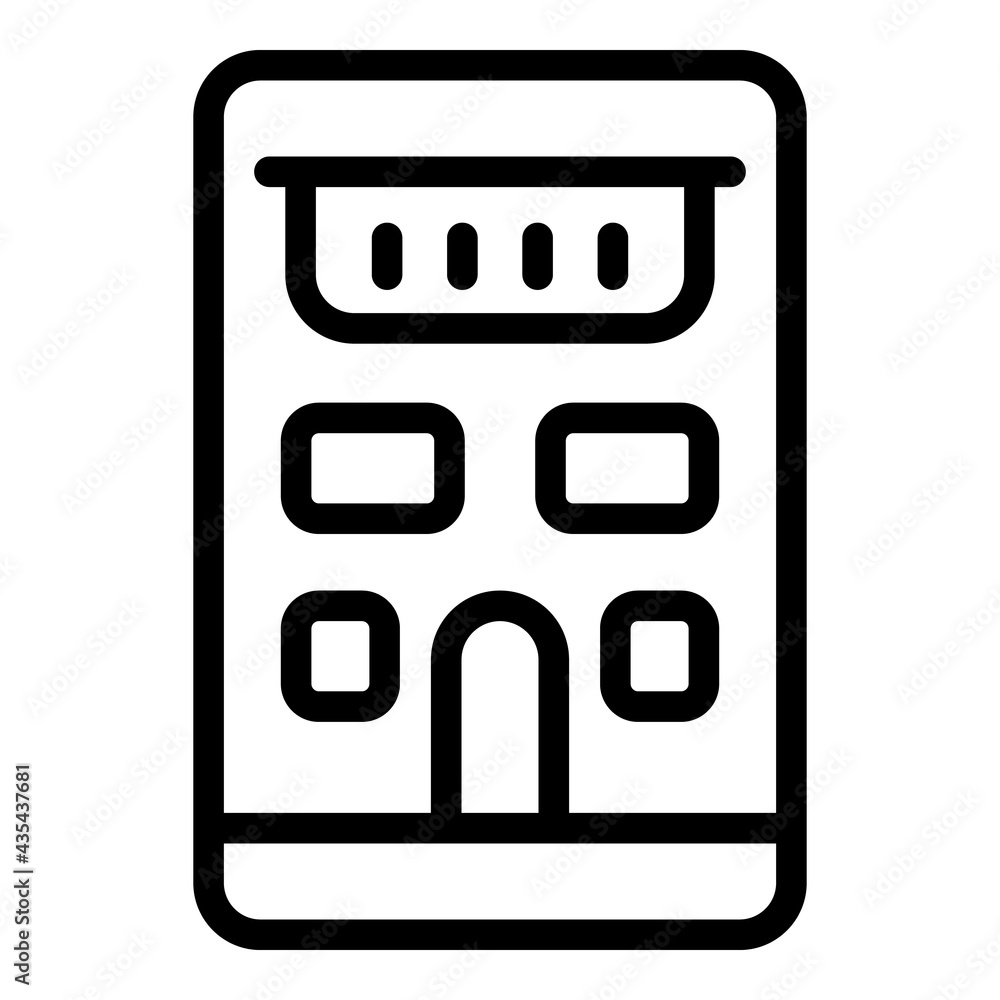 Poster Infrared laser meter icon. Outline Infrared laser meter vector icon for web design isolated on white background