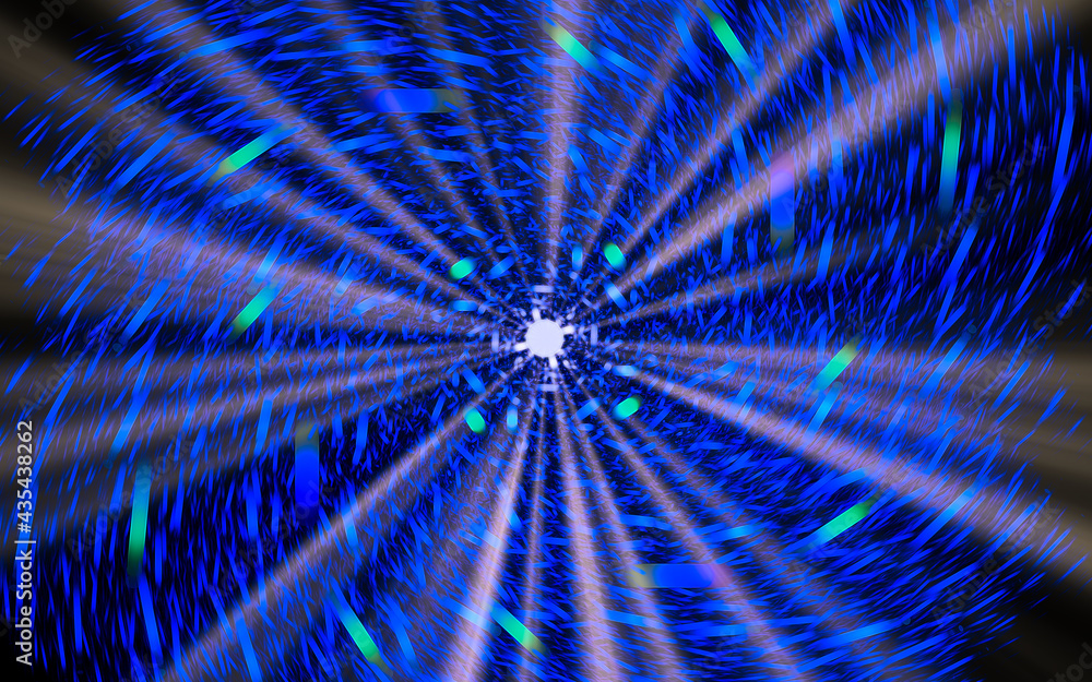Fototapete abstract illustration computer render background image fantastic star with rays for web design and g