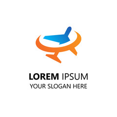 travel logo design template. simple modern style. travel illustration vector