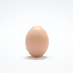 fresh chicken egg in a white background