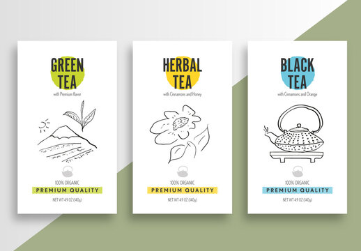Tea Label Package Layout
