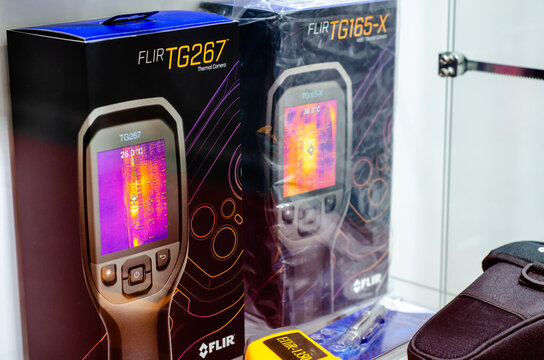 Kyiv, Ukraine - May 18, 2021: FLIR TG Thermal Camera