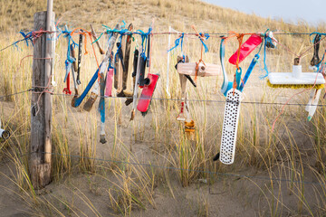 Plastik Abfälle am Strand