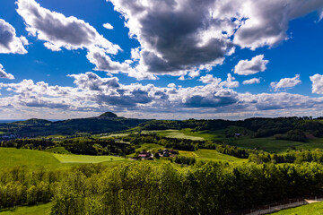 Fototapeta na wymiar Hohenstaufen Landschaften