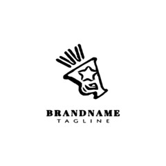 sport trumpet logo template icon vector illustration