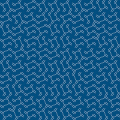 Circle line minimal geometric template. Abstract seamless pattern vector background