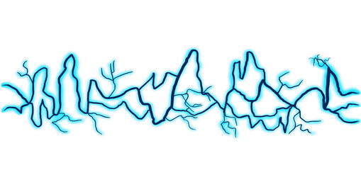 Blue dark electric line illustration