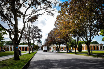 ウィーンの中央墓地の風景