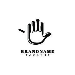 acupuncture hand logo icon design template vector illustration