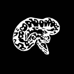 Ball python vector. Snake SVG T shirt design. Download it now
