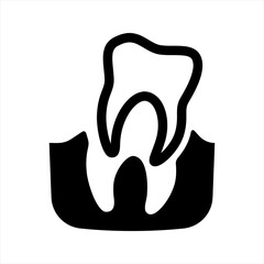 Oral surgery icon, vector and glyph
