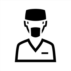 Dentist icon, vector and glyph
