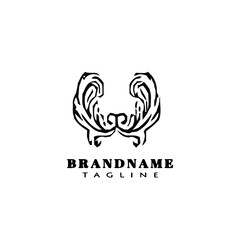 acanthus leaf logo icon design template vector illustration