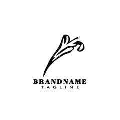 acanthus leaf logo icon design template vector illustration