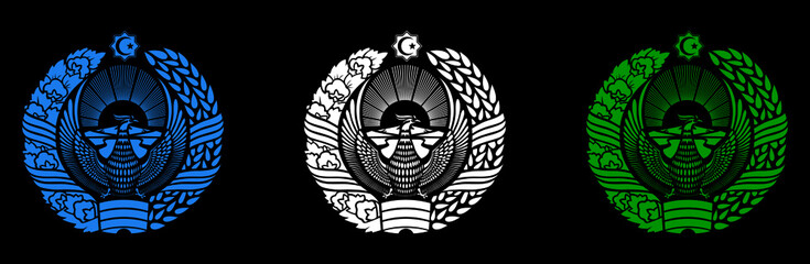 Uzbekistan emblem vector. Download it now