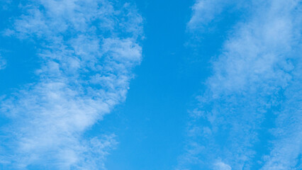 Fototapeta na wymiar blue sky with occasional clouds. blue, clear sky