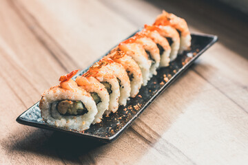 sushi on a plate