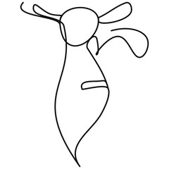 Draw a tie in one line. Vector illustration business supplies. Sign of a successful businessman. Stock element for presentations, infographics, whiteboard.