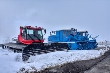 Großglockner, Großglockner-Hochalpenstraße, Schneefräse, historisch,...