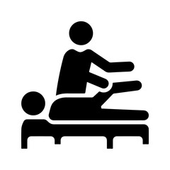 Physiotherapy icon, vector and glyph