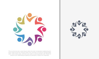 Global Community Logo Icon Elements Template. Community human Logo template vector. Community health care. Abstract Community logo	