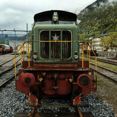Fototapeta na wymiar old steam train