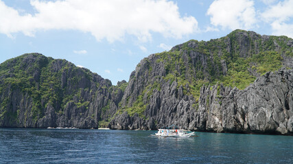 Fototapeta na wymiar El Nido tropical island landscapes on Palawan Island in the Philippines.