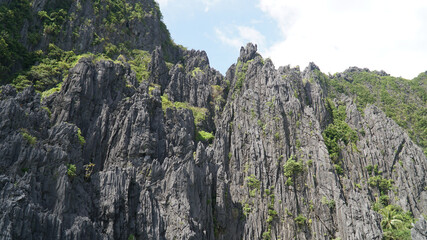 El Nido tropical island landscapes on Palawan Island in the Philippines.