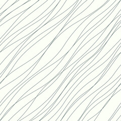 Obraz premium Irregular wavy diagonal lines seamless pattern. Diagonally thin lines texture on white background.Background vector decor.
