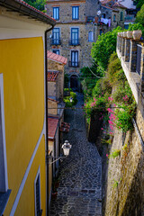 streets and houses of Pollica, Cilento, Campania, Italy
