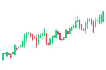 Candlestick chart vector