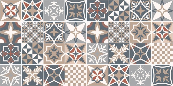 Vector design - seamless Spanish tiles