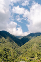 Obraz na płótnie Canvas Colombian landscape with mountains and sky