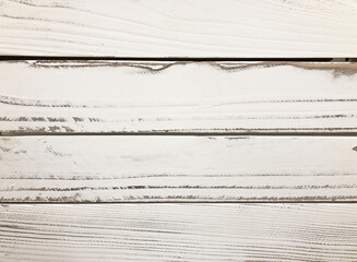 White board wall with wood grain texture background, distressed vintage barn wood with peeling...