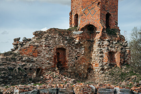 Ruines of Georgenburg castle in Chernyakhovsk, Kaliningrad region