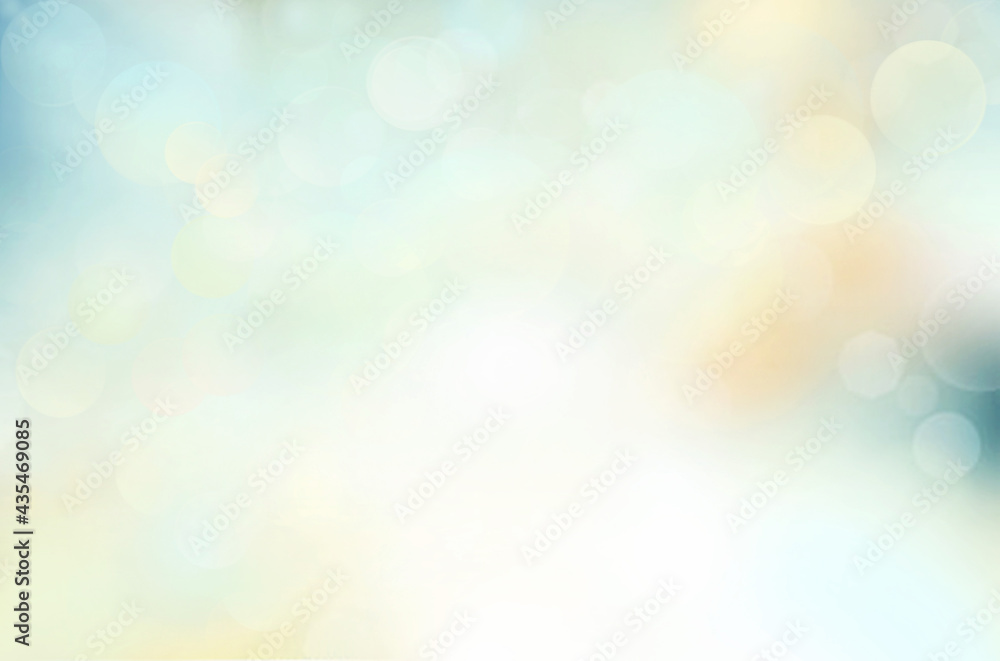 Wall mural abstract blue background with bokeh