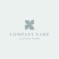 Abstract logo for a company, business center, clothing store or cosmetics. A logo for a business. Vector image.