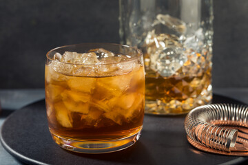 Boozy Refreshing Black Russian Cocktail