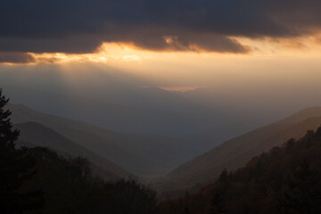 Sunrise in the Mountains