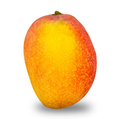 Mango isolated on white background Clipping Path,Mango Fruit,ripe sweet red,yellow mangoes