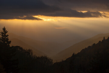 Sunrise in the Smoky Mountain