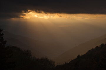 Sunrise in the Smoky Mountain