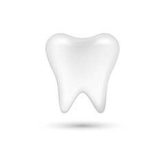 Brilliant Tooth..Vector illustration isolated on white background.